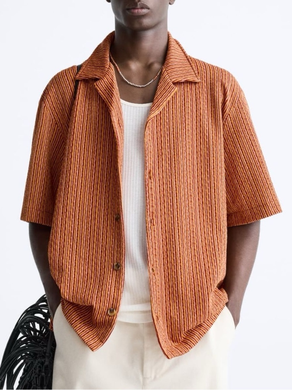 Zara Men's Geometric Jacquard Sz XL